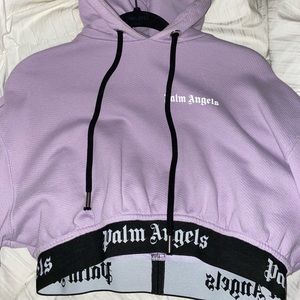Palm angel crop hoodie